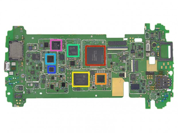 Das Motherboard des Nexus 6 (Bild: iFixit)