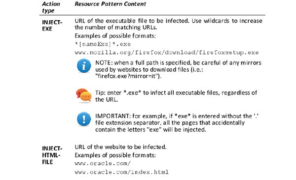 Die Ermittler können einzelne Exe-Dateien angeben, die beim Aufruf kompromittiert werden sollen.