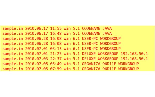 Daten, die in einer Stuxnet-Datei gefunden wurden.