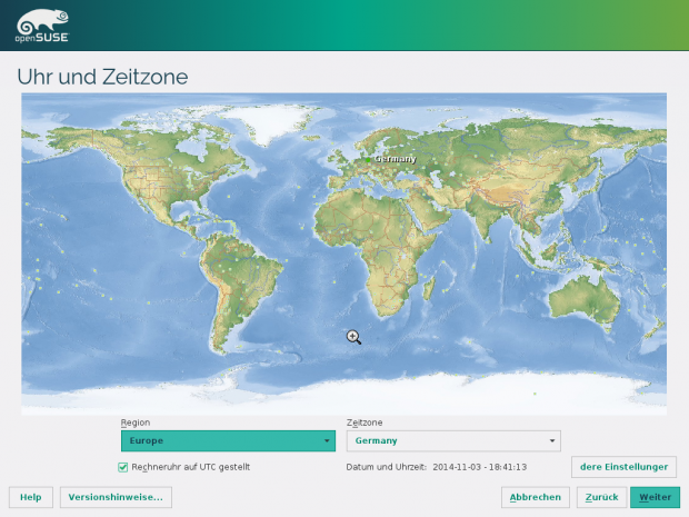 ...Sprachauswahl oder