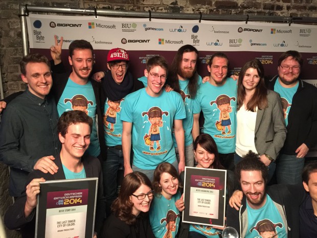 So sehen Sieger aus: Das Münchner Studio Mimimi Productions hat in drei Kategorien gewonnen. 