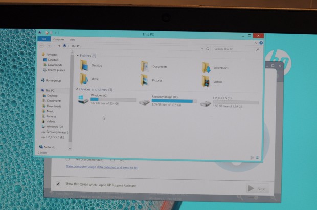 In dem Demo-System ist eine 256-GByte-SSD verbaut. (Foto: Andreas Sebayang/Golem.de)