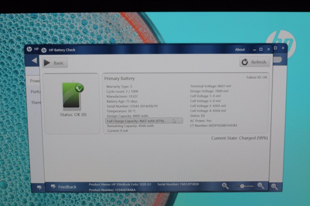 Daten des Akkus (Foto: Andreas Sebayang/Golem.de)