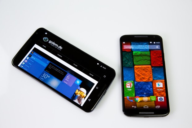 Das Nexus 6 kommt bereits mit Android 5.0, das Moto X muss noch auf das Update warten. (Bild: Tobias Költzsch/Golem.de)