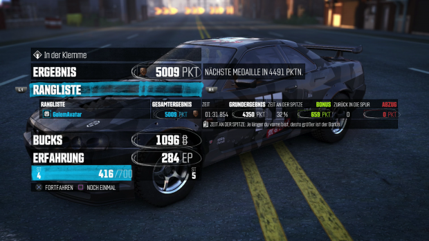 Die "Abrechnung" nach einem Rennen ist alles andere als übersichtlich. (Screenshot: Golem.de)