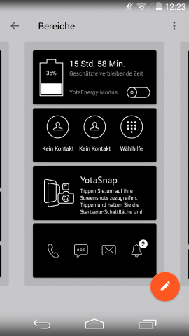 Konfiguration der Yota-Panels (Screenshot: Golem.de)
