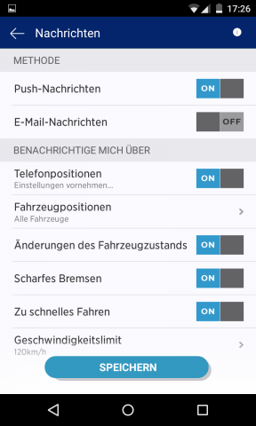 Fahrereignisse können automatische Benachrichtigungen auslösen - für sich selbst, aber auch für andere. (Foto: Alexander Merz/Golem.de)