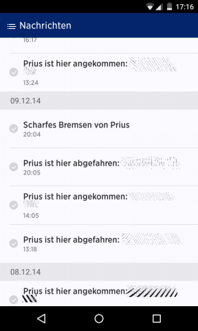 Die App zeigt nicht grundlos nur die Zeit des Ereignisses an, nicht aber den Empfang der Nachricht: Zwischen beiden kann einige Zeit vergehen. (Foto: Alexander Merz/Golem.de)