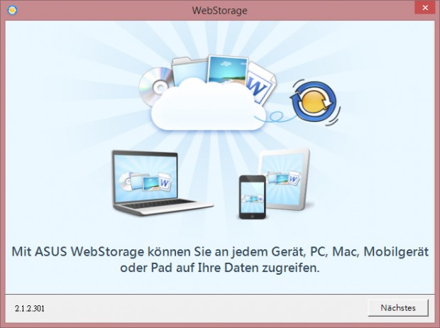 Web-Storage des Asus Eeebook X205TA (Bild: Martin Wolf/Golem.de)