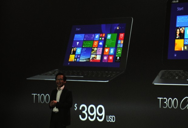 Asus stellt drei Modelle des Transformer Book Chi vor. (Fotos: Nico Ernst)