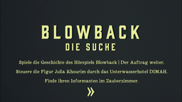 Blowback - Die Suche: Einfache Tafeln erklären den Plot. (Screenshot: Golem.de)