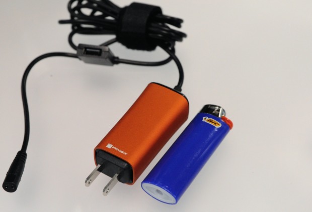 Größenvergleich mit Feuerzeug. (Foto: Nico Ernst)