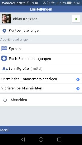 Bei den Einstellungen gibt es deutlich weniger Auswahlmöglichkeiten. (Screenshot: Golem.de)