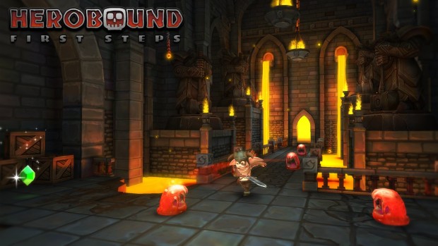 Herobound ist eine Art Zelda für das Gear VR. (Screenshot: Golem.de)