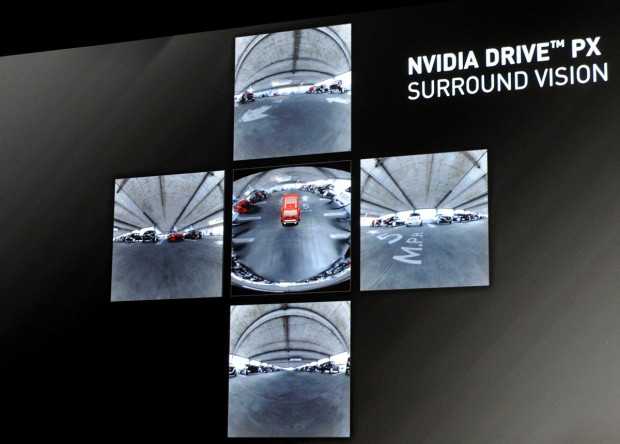 Nvidia stellt Tegra X1 für Autos vor. 