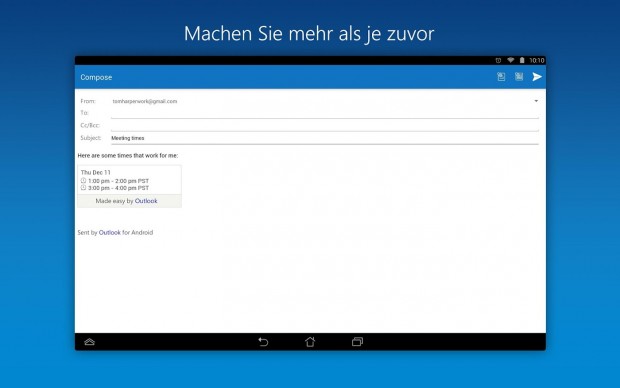 Outlook f&uuml;r Android (Bild: Microsoft)