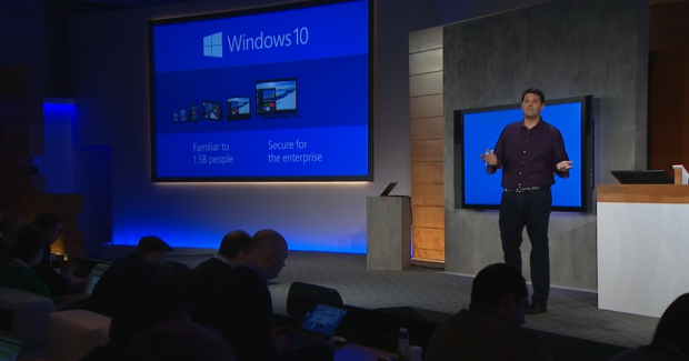 Microsoft zeigt Neues zu Windows 10. (Screenshots: Golem.de)
