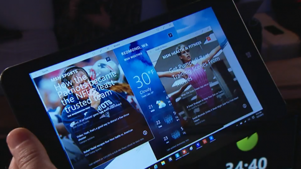 Microsoft zeigt Neues zu Windows 10. (Screenshots: Golem.de)