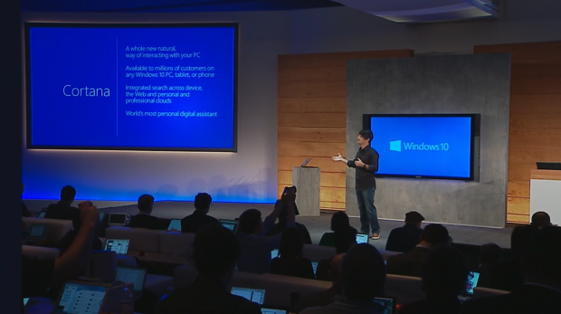 Microsoft zeigt Neues zu Windows 10. (Screenshots: Golem.de)