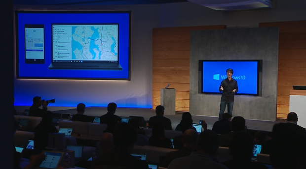 Microsoft zeigt Neues zu Windows 10. (Screenshots: Golem.de)