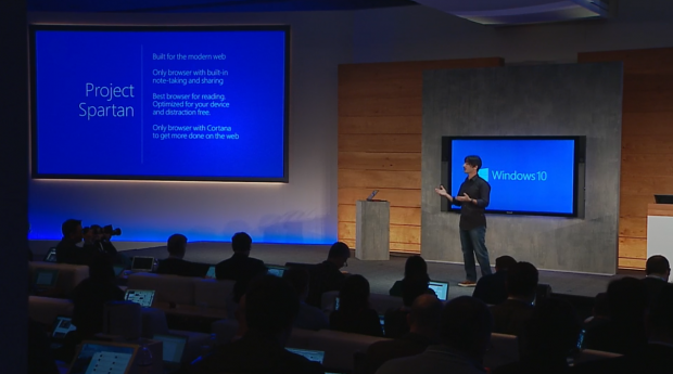 Microsoft zeigt Neues zu Windows 10. (Screenshots: Golem.de)