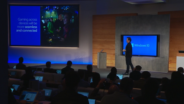 Microsoft zeigt Neues zu Windows 10. (Screenshots: Golem.de)