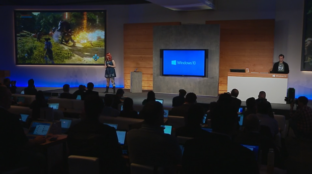 Microsoft zeigt Neues zu Windows 10. (Screenshots: Golem.de)