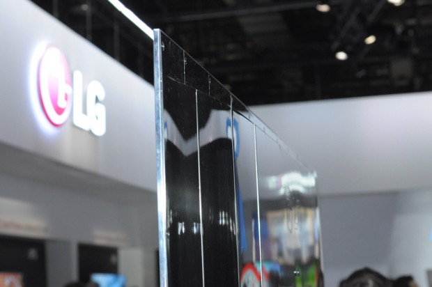 ... sind LGs Fernseher besonders dünn. (Foto: Andreas Sebayang/Golem.de)