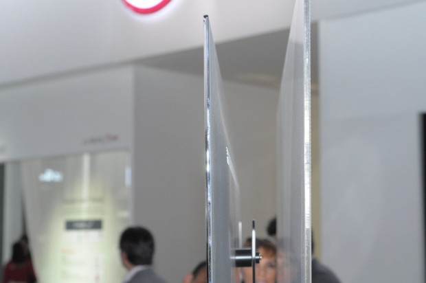 LG präsentierte gleich eine ganze Reihe neuer Fernseher. (Foto: Andreas Sebayang/Golem.de)