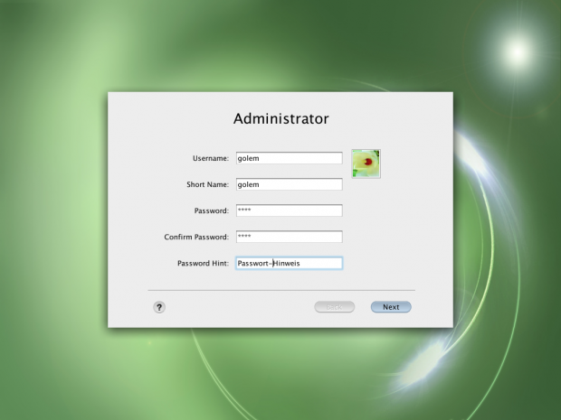 ... in der englischen Version entpuppte er sich als Passworthinweis. (Screenshot: Golem.de)