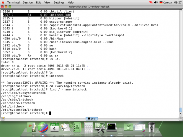 Es gibt auch eine Systemüberwachung mit dem Namen Intcheck, ... (Screenshot: Golem.de)