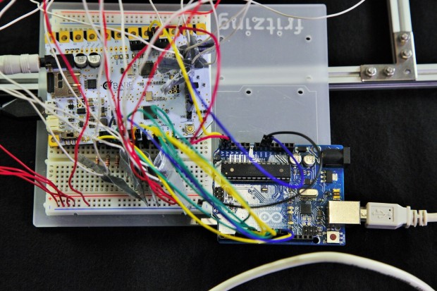 Die LED-Ansteuerung übernimmt ein Arduino. (Foto: Fabian Hamacher/Golem.de)