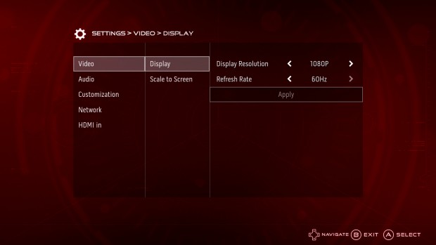 Video-Optionen im Alpha-UI (Bild: Golem.de)