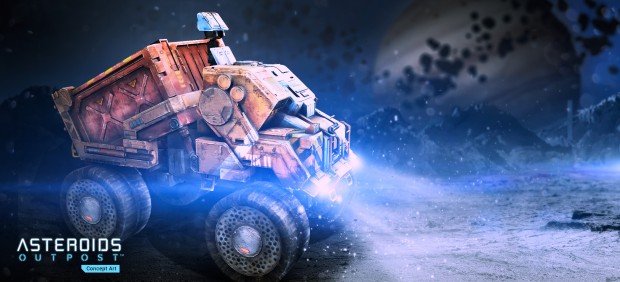 Konzeptgrafik von Asteroids Outpost (Bild: Atari)