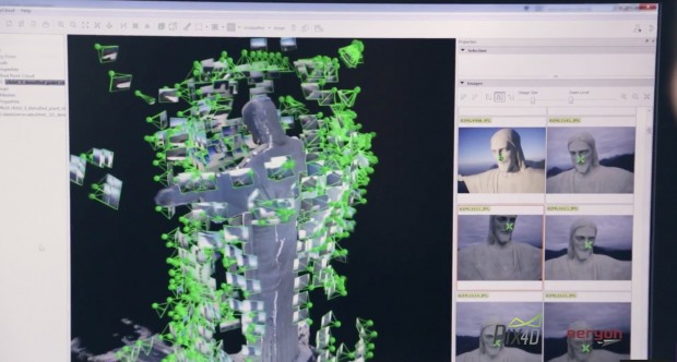 Drohne vermisst Cristo Redentor. (Bild: Pix4D/Aeryon, Screenshot: Golem.de)