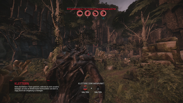 Das Monster kann klettern und weit springen. (Screenshot: Golem.de)