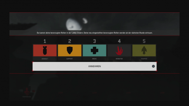 Der Spieler kann festlegen, welche Klasse er bevorzugt - aber manchmal bekommt er doch eine andere zugewiesen. (Screenshot: Golem.de)