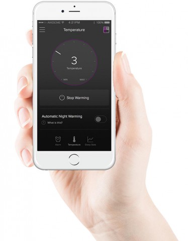 Smartphone-App von Luna Sleep (Bild: Indiegogo)