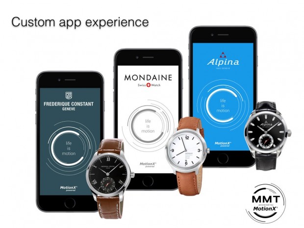 Motion-X-Smartwatches mit an den Markenauftritt angepassten Apps