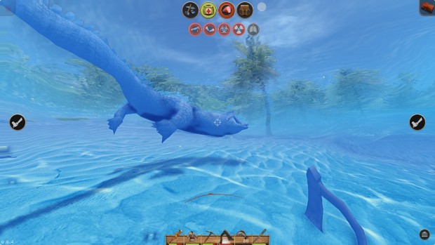 Auch unter Wasser muss der Spieler um sein Überleben kämpfen. (Bild: Atypical Games)