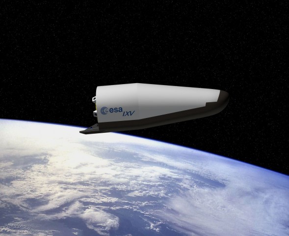 Das experimentelle Raumfahrzeug fliegt vollständig autonom. (Grafik: J. Huart/Esa)