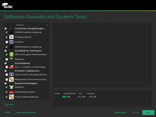 Alternativen zum Classic-Modus von Gnome 3 suchen Nutzer bei SLED 12 vergeblich.