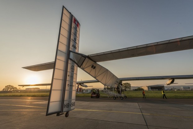 Die Konstruktion ist recht filigran.  (Foto: Revillard/Solar Impulse)