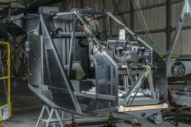 Das Cockpit ist nur etwa 4 Kubikmeter groß. (Foto: Revillard/Solar Impulse)