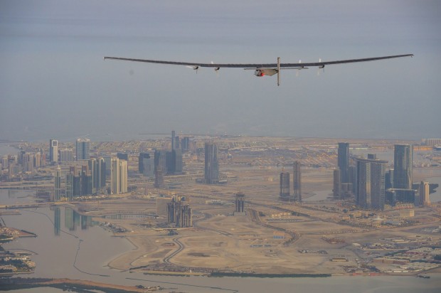 Wenn alles gut geht, kehrt Si2 Ende Juli oder Anfang August wieder nach Abu Dhabi zurück. (Foto: Solar Impulse)