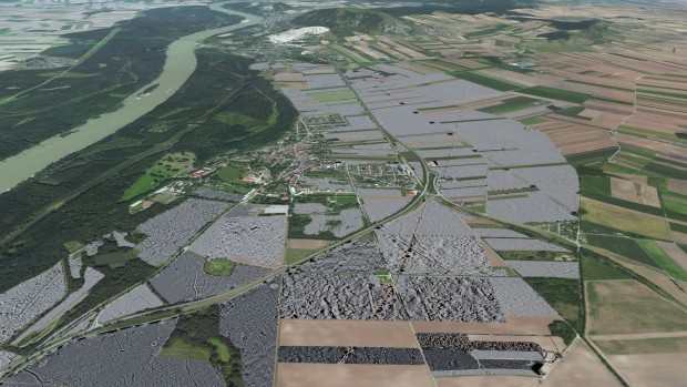 Luftbild und Laserscan veschaffen den Wissenschaftlern einen Überlick über die Fundstätte. (Bild: LBI/7reasons)