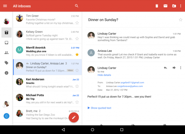 E-Mail-App: Gmail für Android mit gemeinsamer Inbox - Golem.de