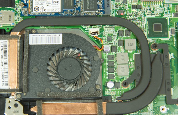 Innenleben von MSIs GS30-Notebook (Bild: Martin Wolf/Golem.de)