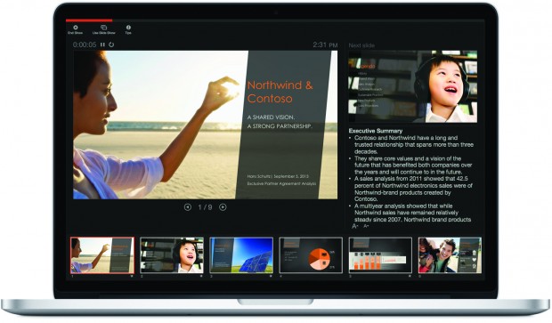 Powerpoint aus Office 2016 f&uuml;r den Mac (Bild: Microsoft)