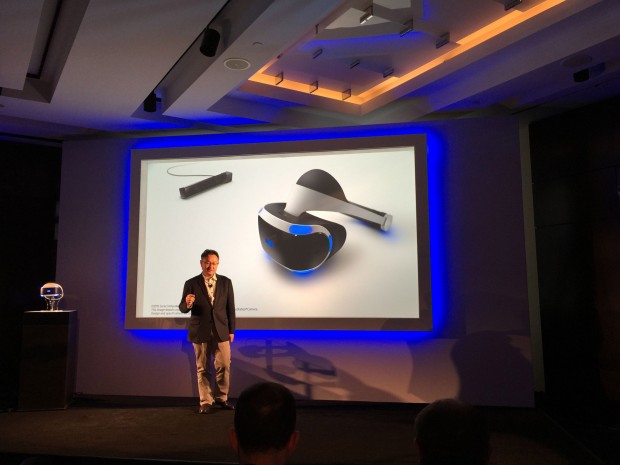 ... des neuen Prototypen von Project Morpheus vor. (Foto: Golem.de)
